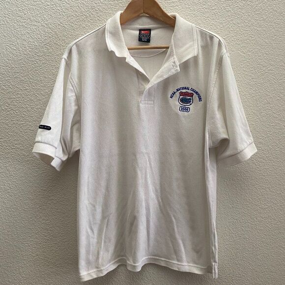 Vintage Florida Gators Football 2006 National Champions Nike Polo Shirt Y2K - Picture 1 of 7